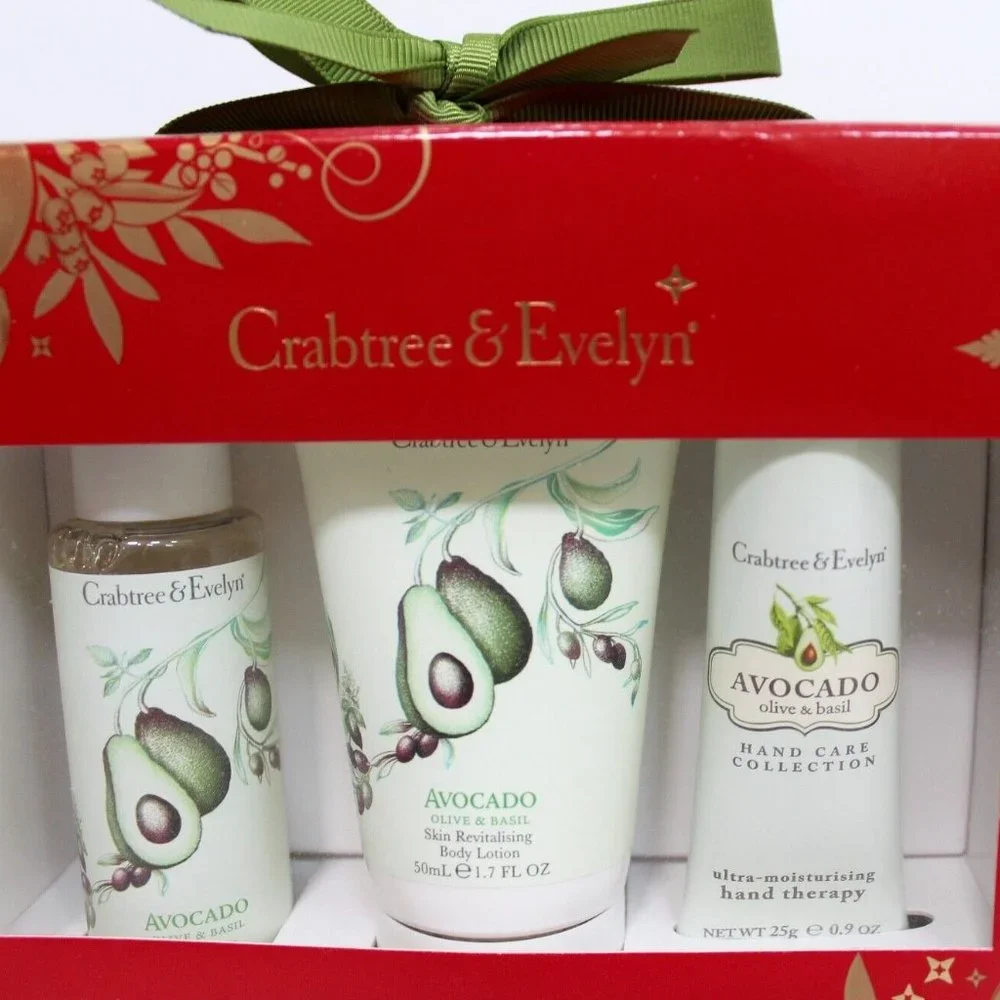 Crabtree & Evelyn Avocado, Olive & Basil 3-Pack Set